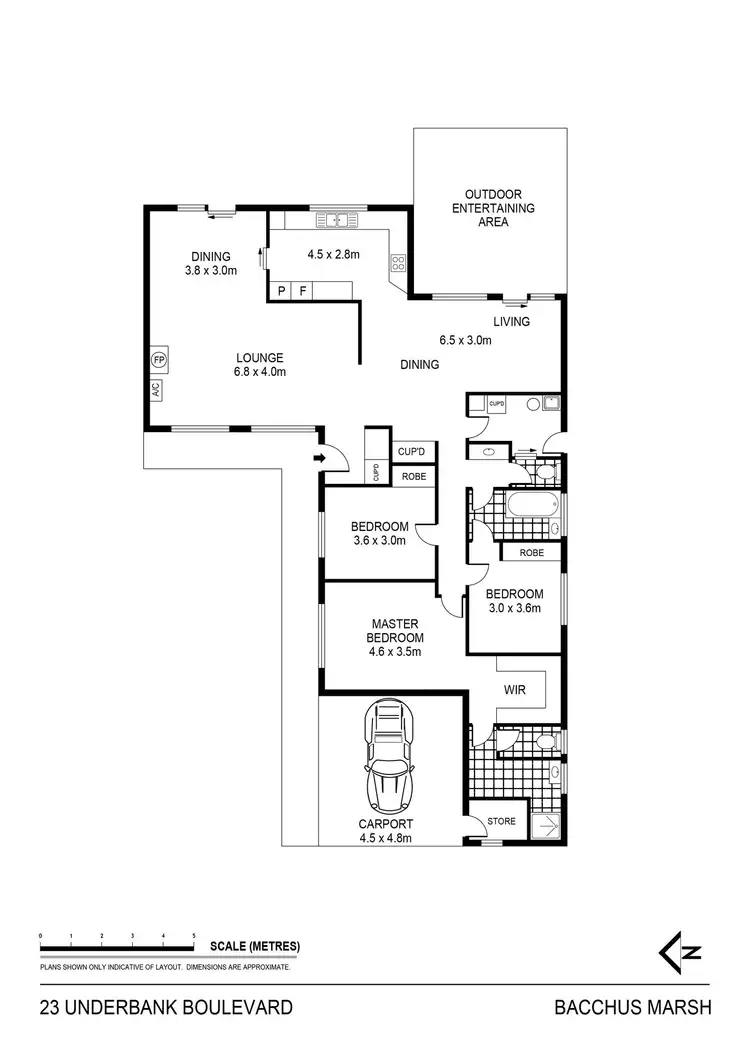 Floorplan of Homely house listing, 23 Underbank Boulevard, Bacchus Marsh VIC 3340