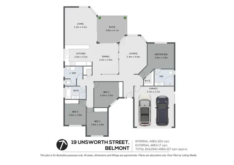 Floorplan of Homely house listing, 19 Unsworth Street, Belmont QLD 4153