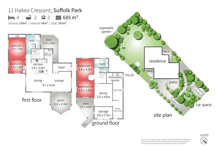 Floorplan of Homely house listing, 11 Hakea Crescent, Suffolk Park NSW 2481