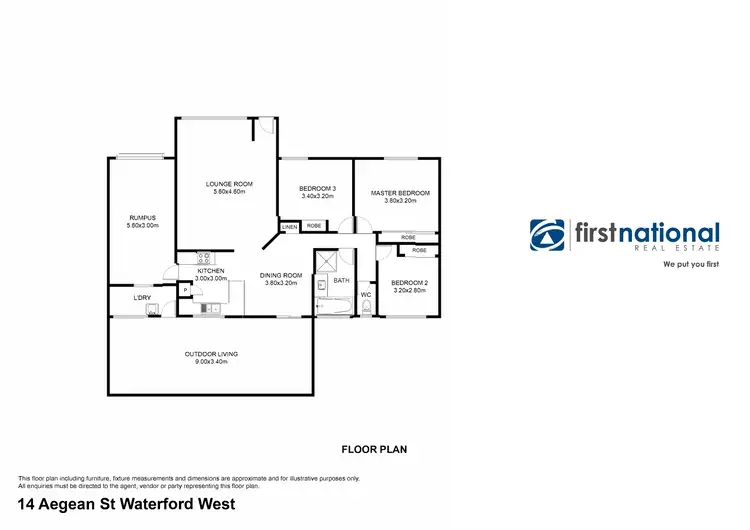 Floorplan of Homely house listing, 14 Aegean Street, Waterford West QLD 4133