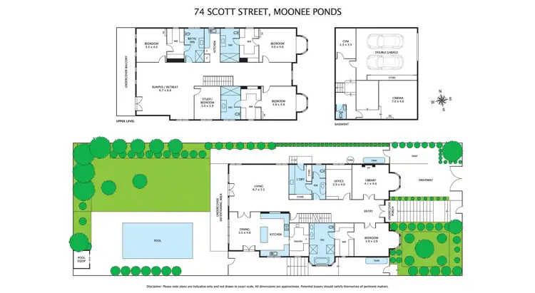 Floorplan of Homely house listing, 74 Scott Street, Moonee Ponds VIC 3039