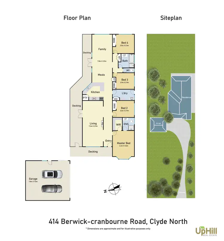 Floorplan of Homely house listing, 414 Berwick-Cranbourne Road, Clyde North VIC 3978