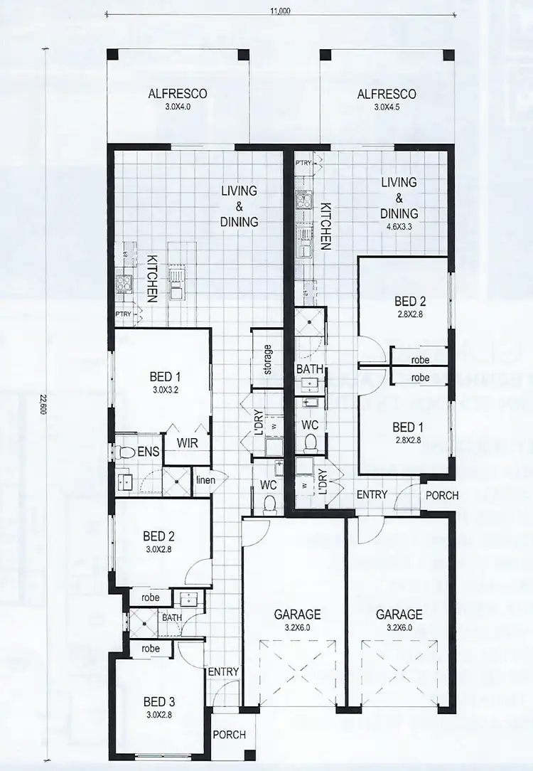 Floorplan of Homely semi-detached listing, 62 Benham Avenue, Kallangur QLD 4503