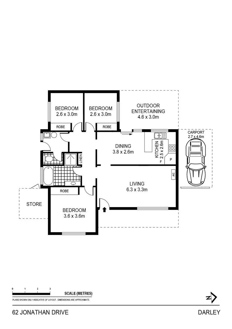 Floorplan of Homely unit listing, 62 Jonathan Drive, Darley VIC 3340