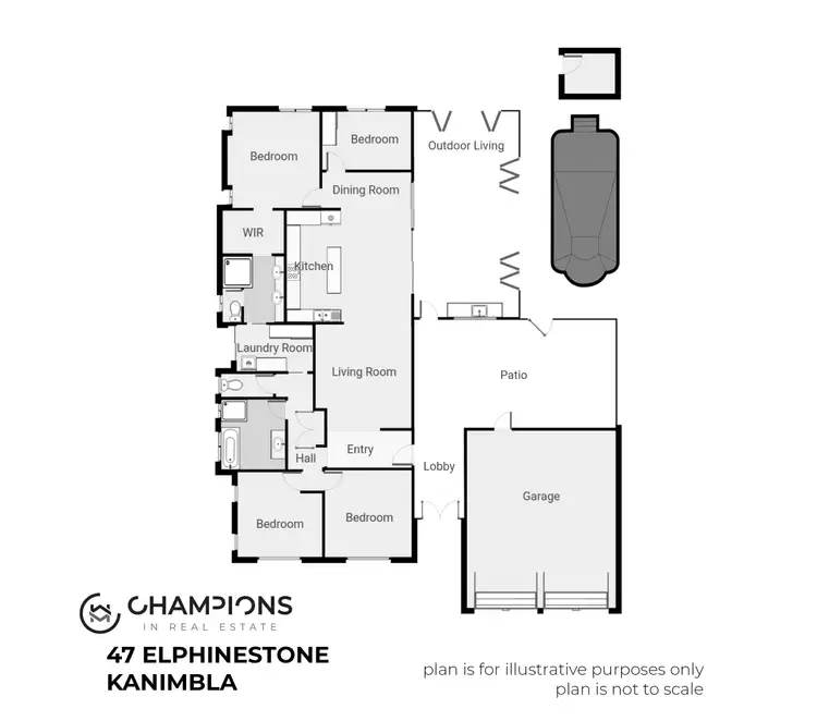 Floorplan of Homely house listing, 47 Elphinstone Street, Kanimbla QLD 4870