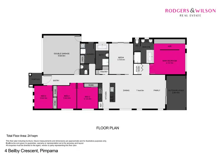 Floorplan of Homely house listing, 4 Beilby Crescent, Pimpama QLD 4209