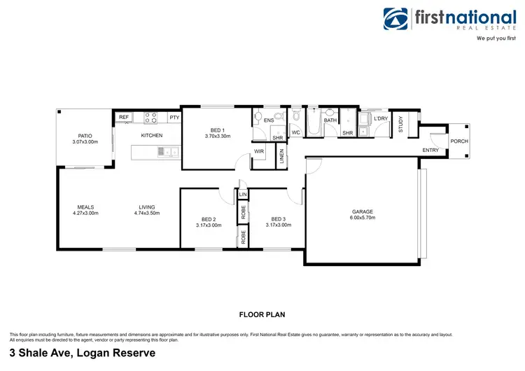 Floorplan of Homely house listing, 3 Shale Avenue, Logan Reserve QLD 4133