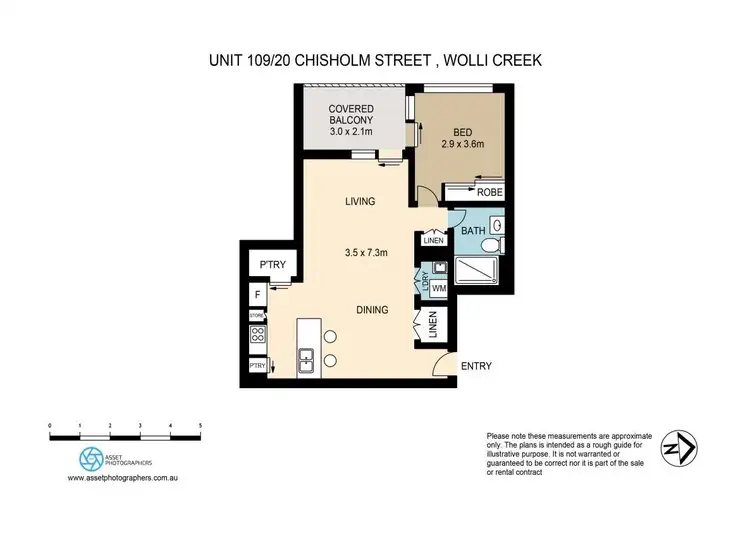 Floorplan of Homely apartment listing, 109/20 Chisholm Street, Wolli Creek NSW 2205