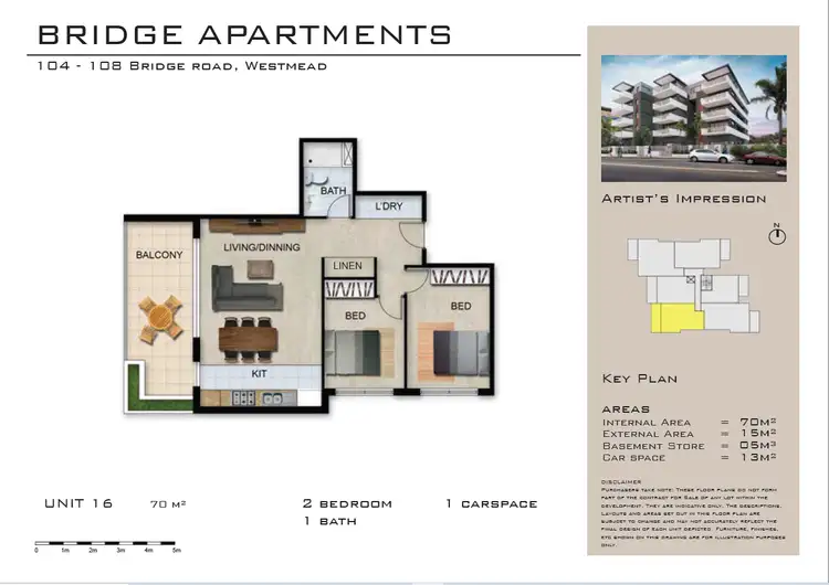 Floorplan of Homely apartment listing, 16/104- 108 Bridge Rd, Westmead NSW 2145
