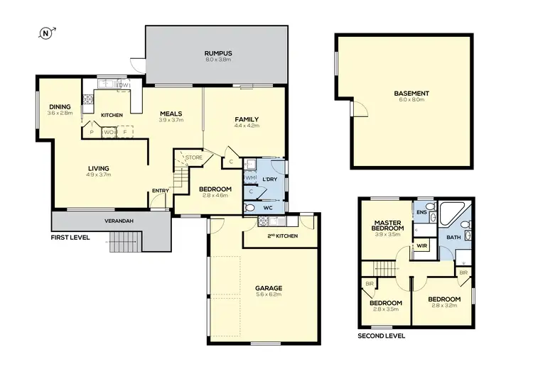 Floorplan of Homely house listing, 57 Lightwood Crescent, Meadow Heights VIC 3048