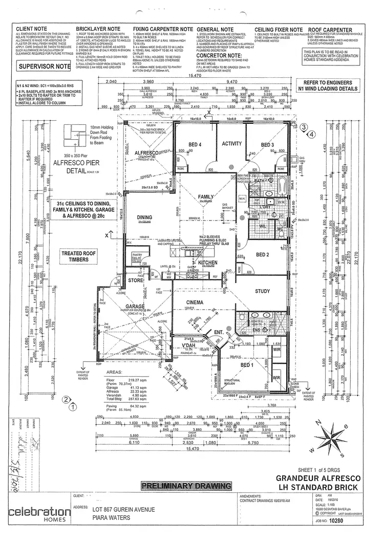 Floorplan of Homely house listing, 6 Guerin Avenue, Piara Waters WA 6112