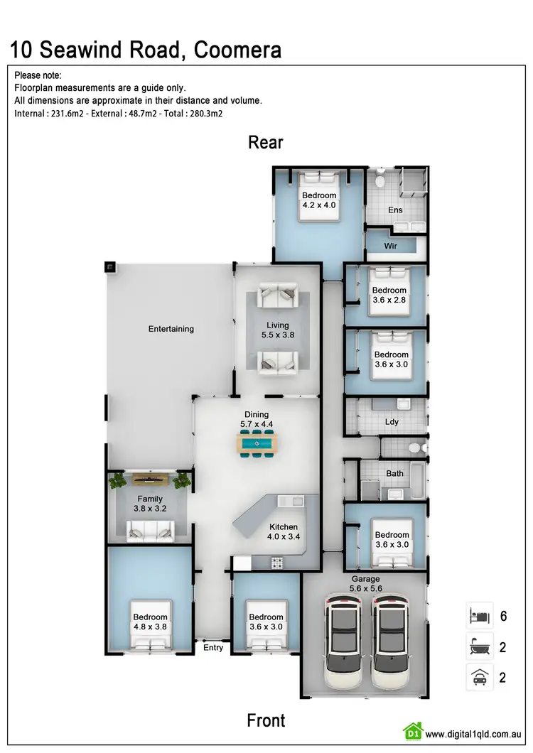 Floorplan of Homely house listing, 10 Seawind Road, Coomera QLD 4209