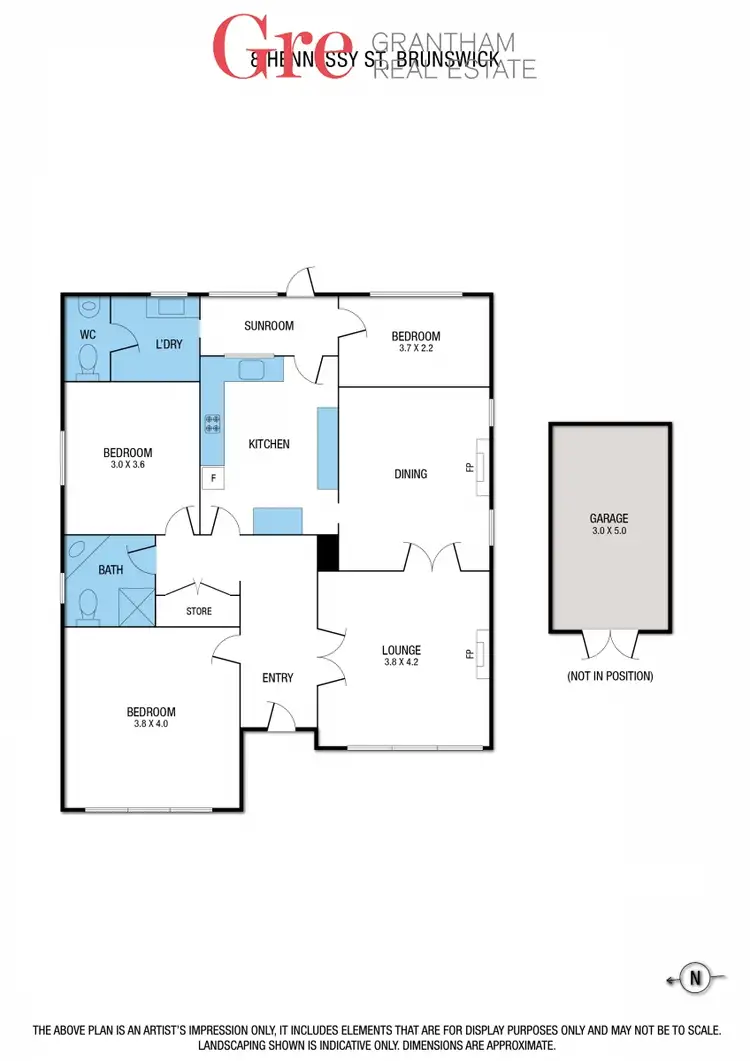 Floorplan of Homely house listing, 8 Hennessy Street, Brunswick VIC 3056