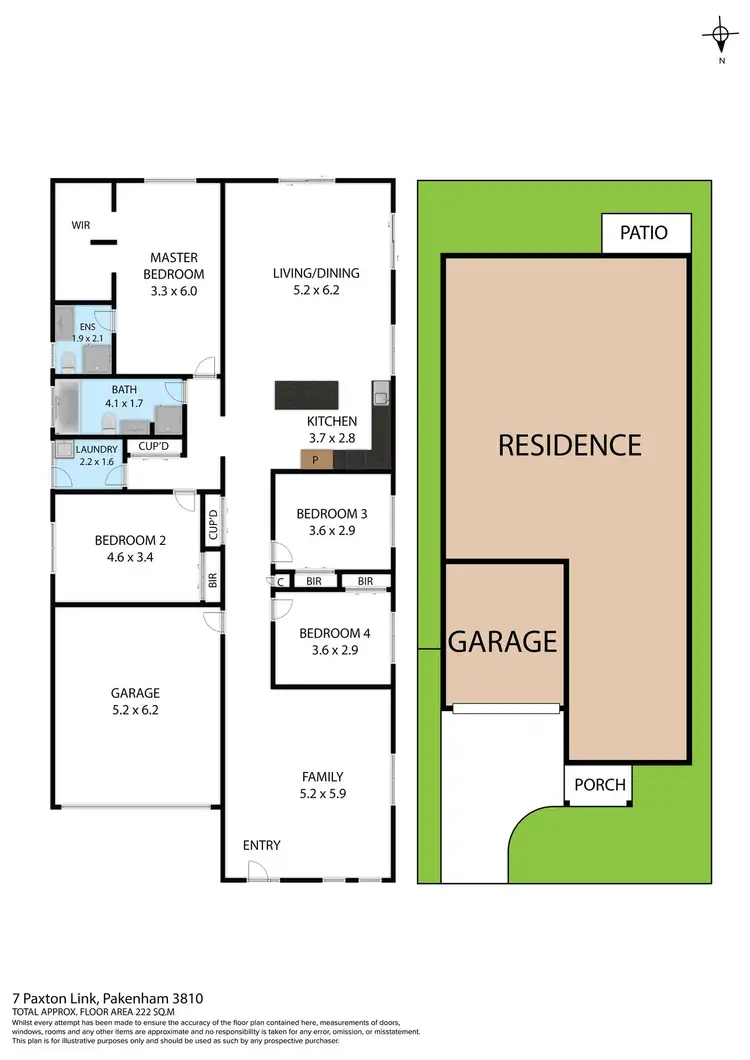 Floorplan of Homely house listing, 7 Paxton Link, Pakenham VIC 3810