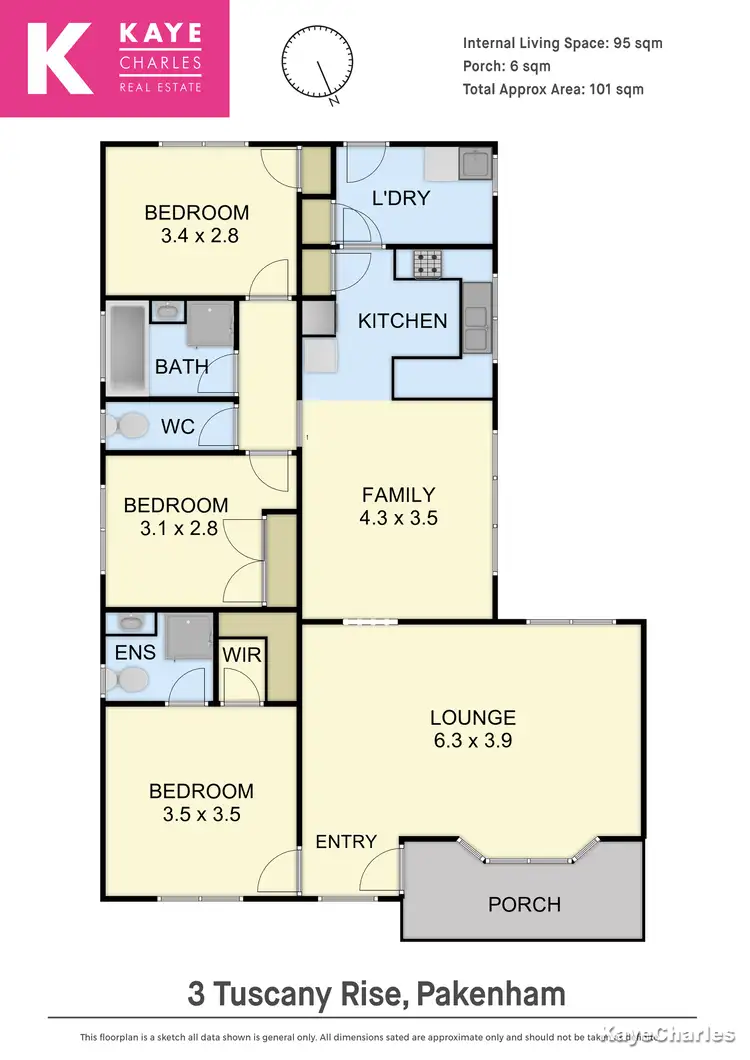 Floorplan of Homely house listing, 3 Tuscany Rise, Pakenham VIC 3810