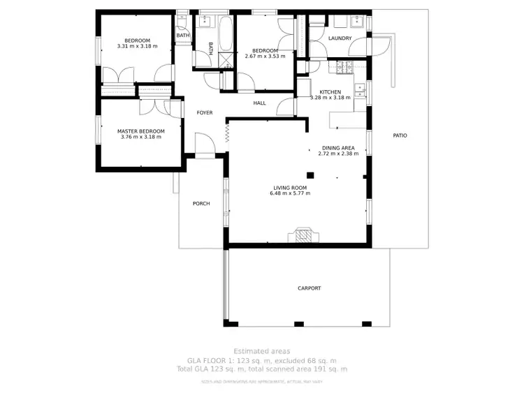 Floorplan of Homely house listing, 131 TELFORD STREET, Yarrawonga VIC 3730