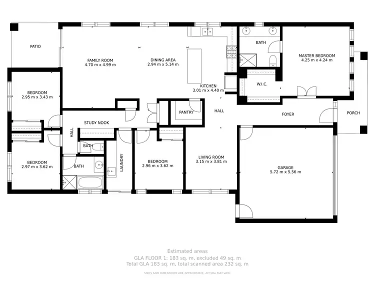 Floorplan of Homely house listing, 12 Botts Road, Yarrawonga VIC 3730