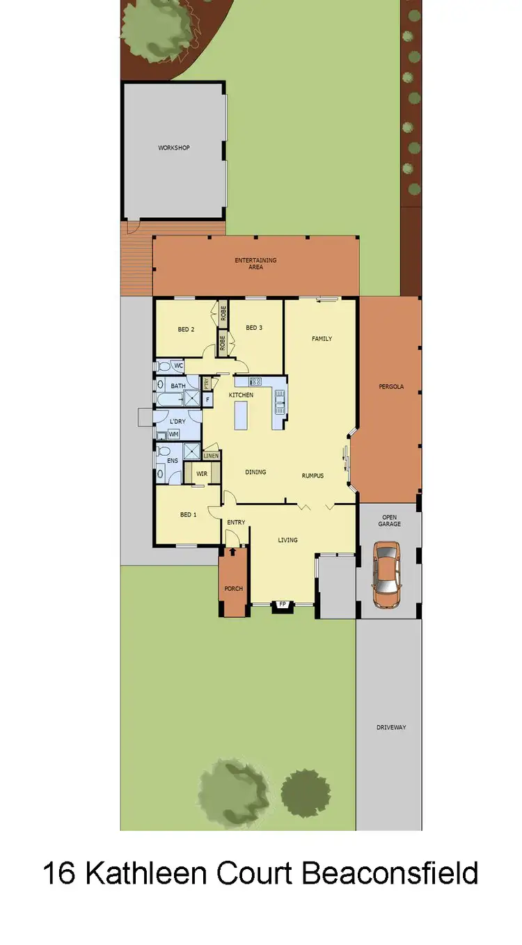 Floorplan of Homely house listing, 16 Kathleen Court, Beaconsfield VIC 3807