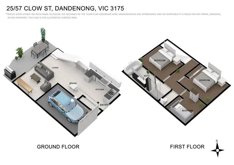 Floorplan of Homely unit listing, 25/57 Clow Street, Dandenong VIC 3175