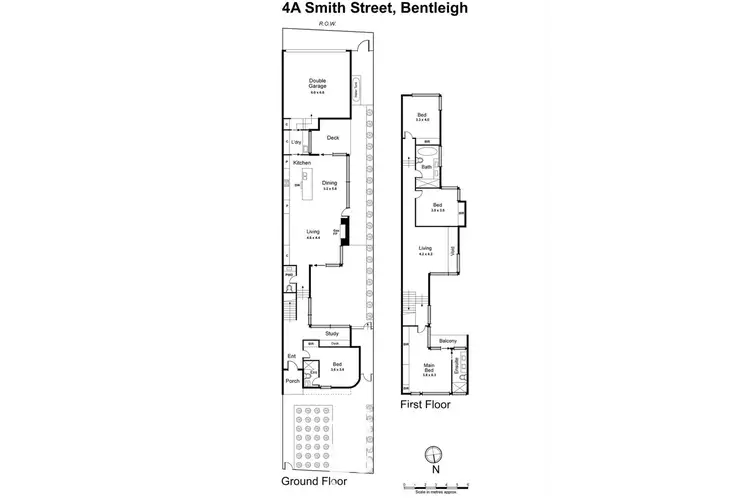 Floorplan of Homely townhouse listing, 4A SMITH STREET, Bentleigh VIC 3204