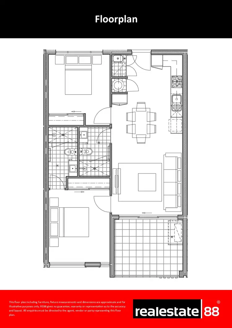 Floorplan of Homely apartment listing, 1/35 Thomas Street, East Cannington WA 6107