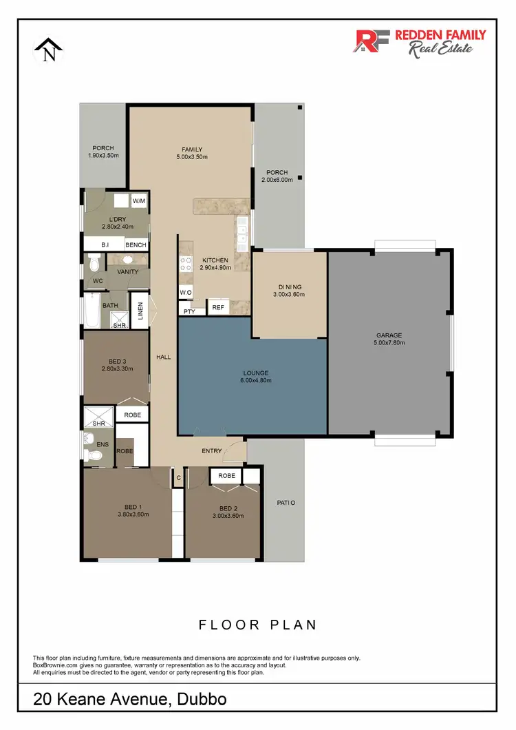 Floorplan of Homely house listing, 20 Keane Avenue, Dubbo NSW 2830