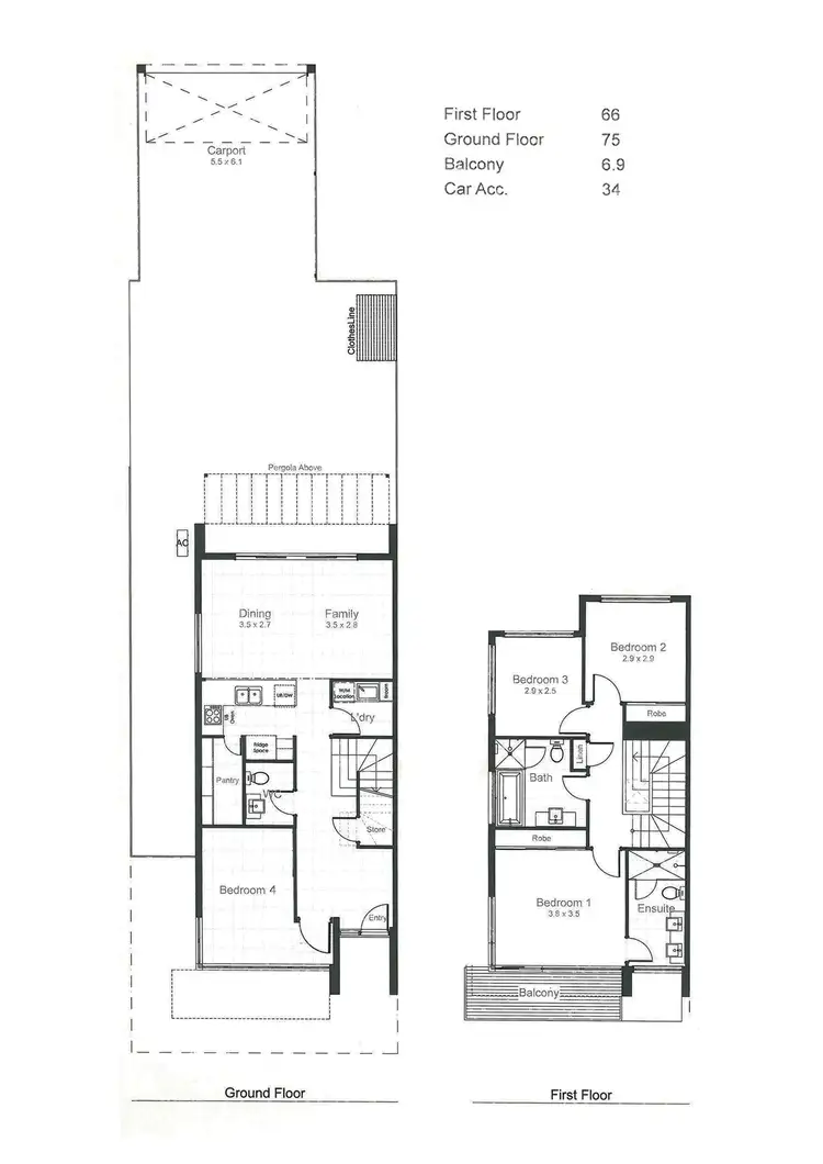 Floorplan of Homely townhouse listing, 20 Stallion Drive, St Clair SA 5011