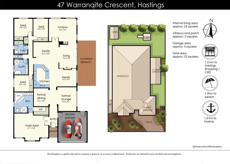 Floorplan of Homely house listing, 47 Warranqite Crescent, Hastings VIC 3915