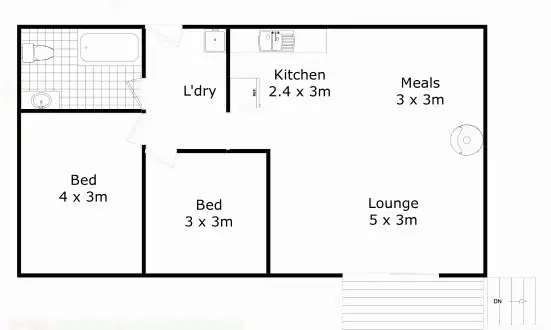 Floorplan of Homely house listing, 28 East Street, Kingsthorpe QLD 4400