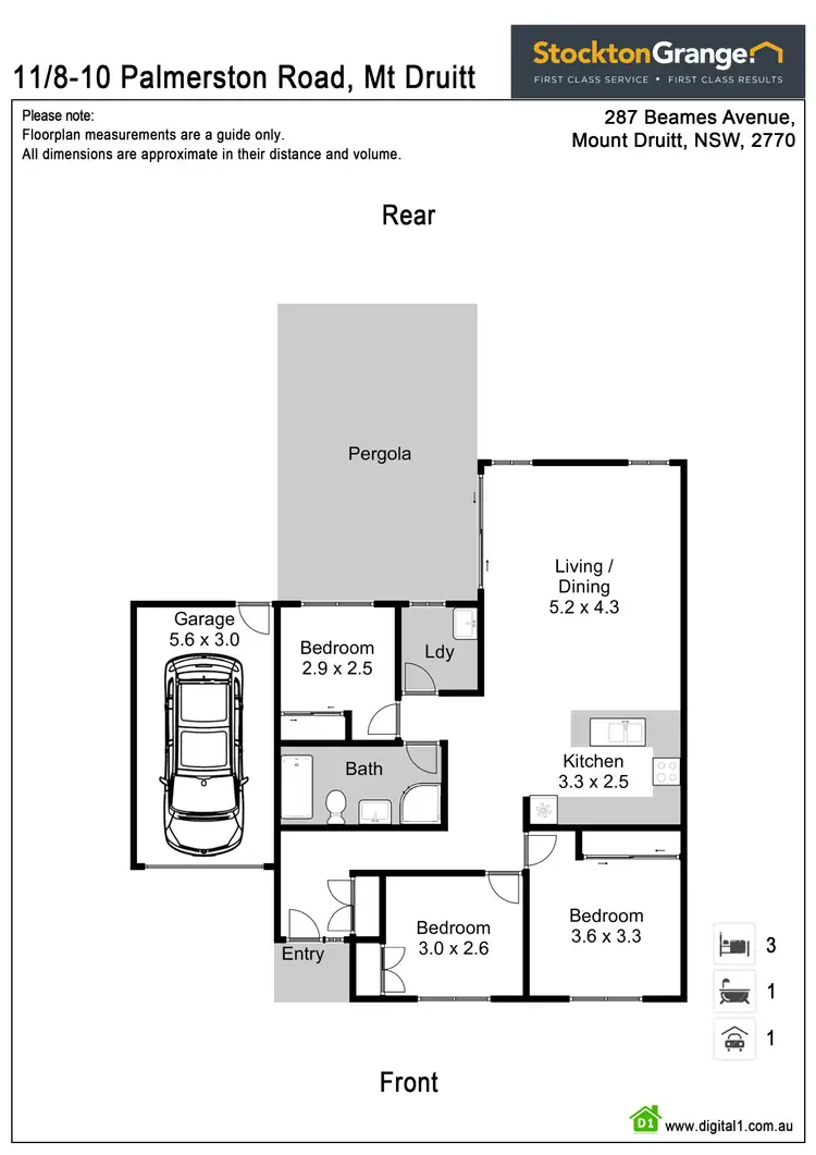 Floorplan of Homely villa listing, 11/8-10 Palmerston Road, Mount Druitt NSW 2770