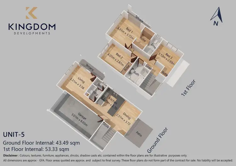 Floorplan of Homely townhouse listing, 25 fifteenth avenue, Middleton Grange NSW 2171