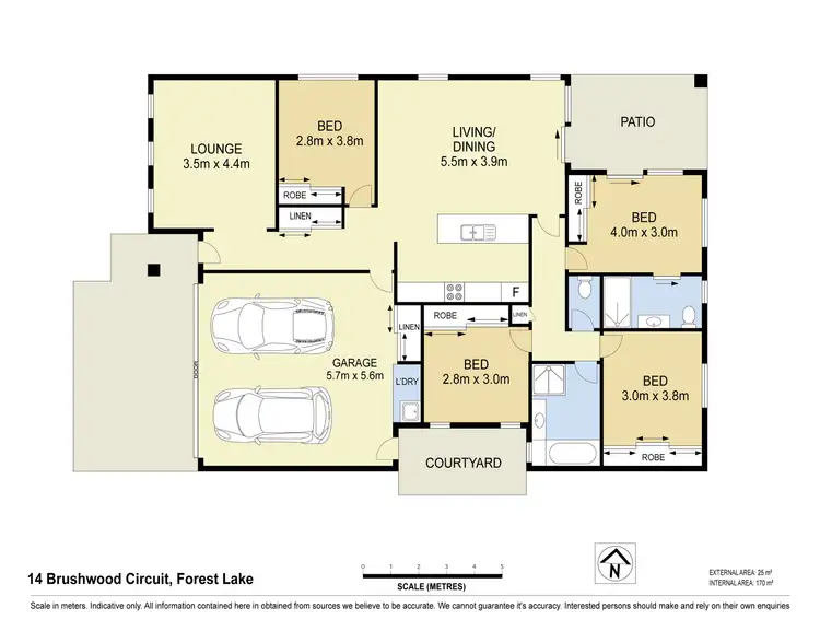 Floorplan of Homely house listing, 14 BRUSHWOOD CIRCUIT, Forest Lake QLD 4078