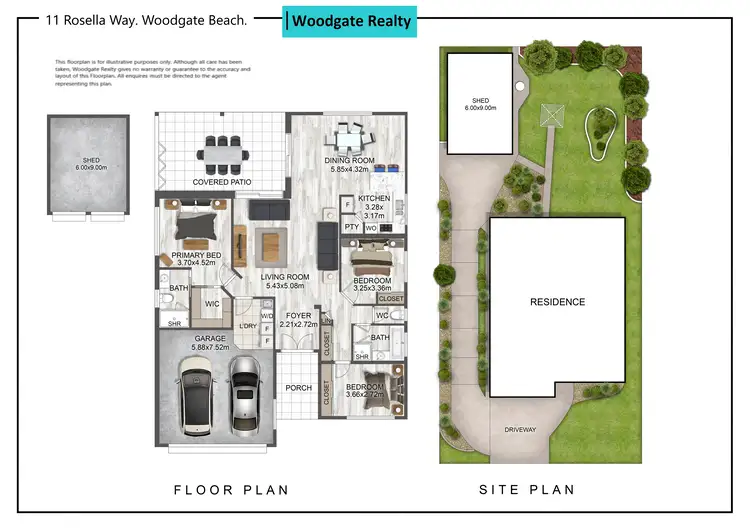 Floorplan of Homely house listing, 11 Rosella Way, Woodgate QLD 4660