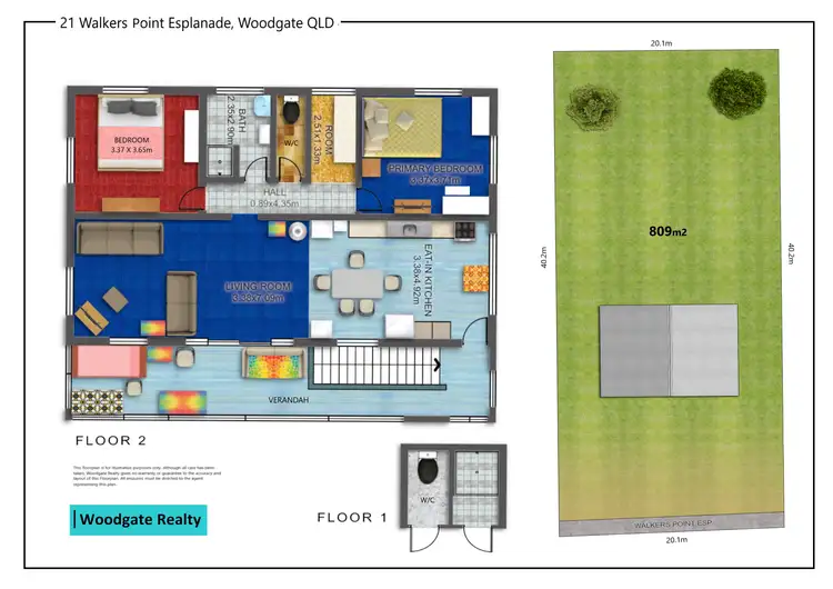 Floorplan of Homely house listing, 21 Walkers Point Esp, Woodgate QLD 4660