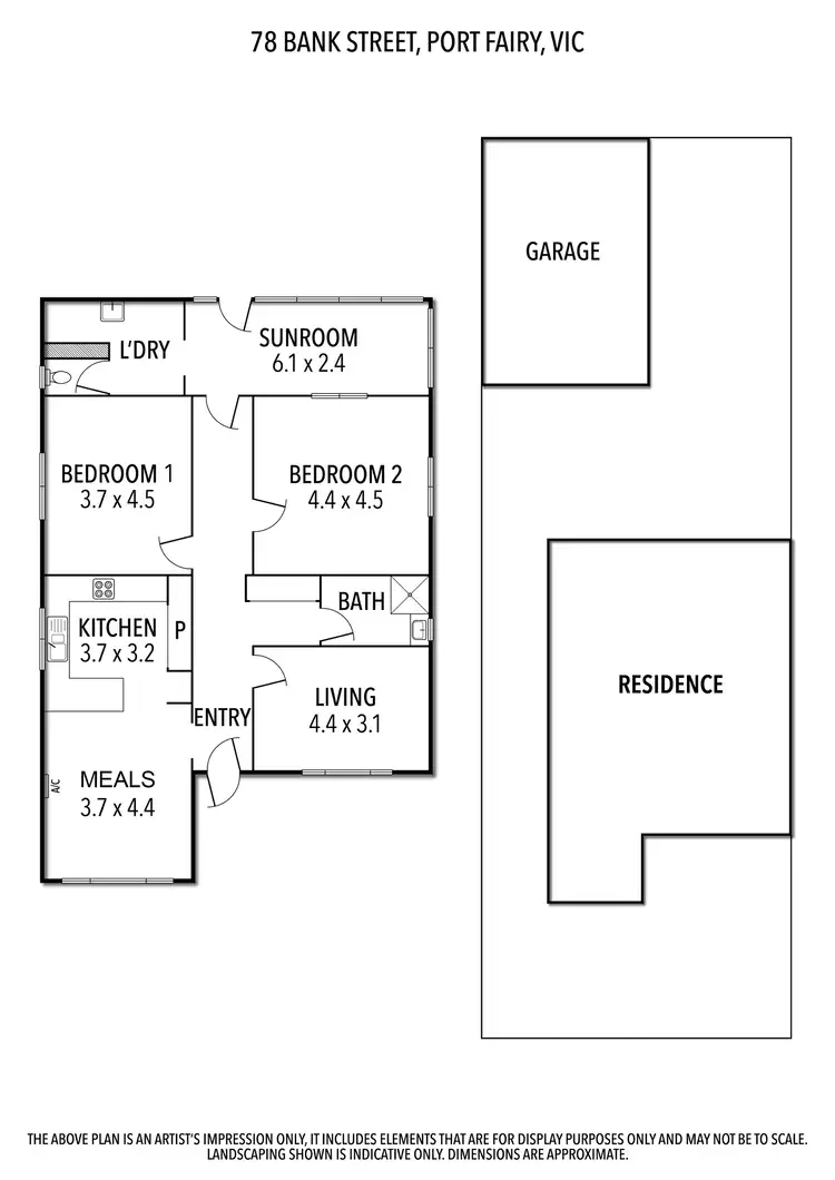 Floorplan of Homely house listing, 78 Bank Street, Port Fairy VIC 3284