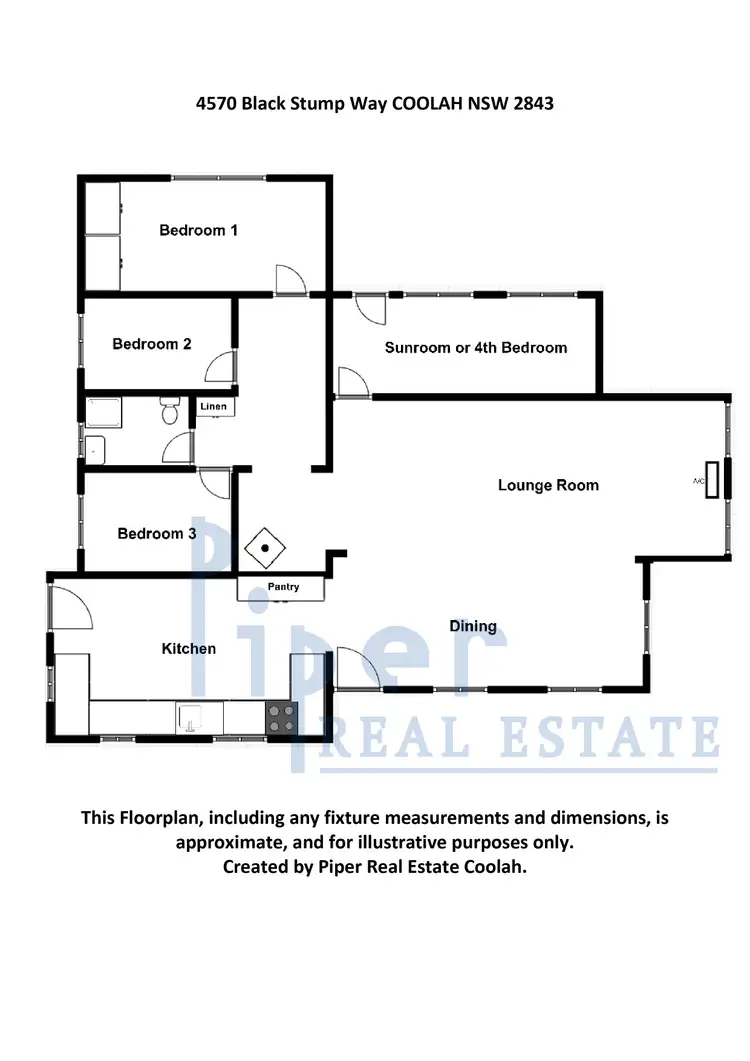 Floorplan of Homely rural property listing, 4570 Black Stump Way, Coolah NSW 2843