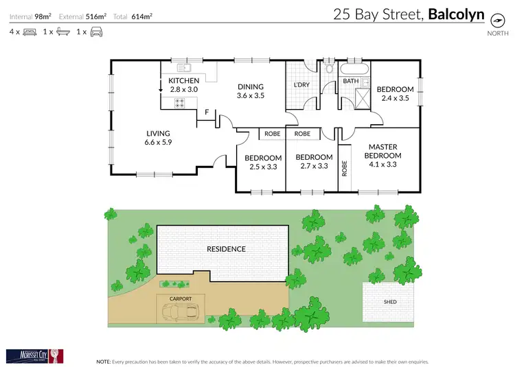 Floorplan of Homely house listing, 25 Bay Street, Balcolyn NSW 2264