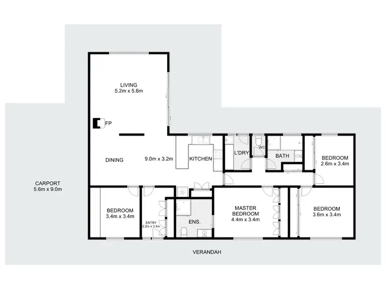 Floorplan of Homely rural property listing, 238 Gandini Lane, Lima East VIC 3673