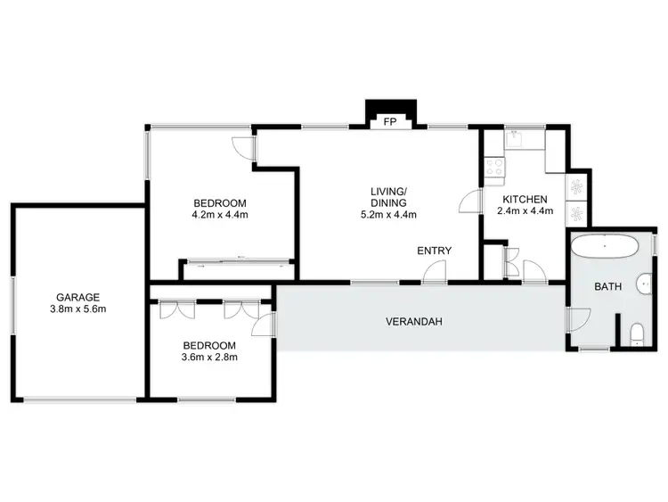 Floorplan of Homely house listing, 6032 Eildon-Jamieson Road, Jamieson VIC 3723