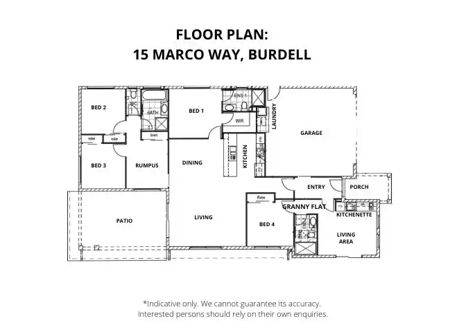 Floorplan of Homely house listing, 15 Marco Way, Burdell QLD 4818