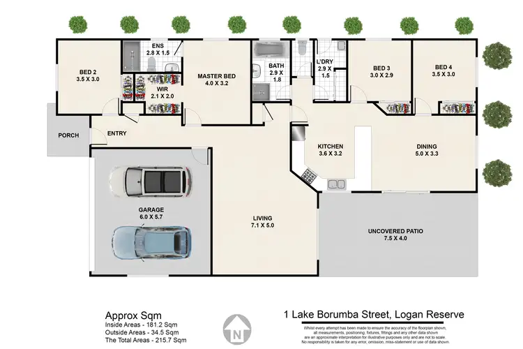 Floorplan of Homely house listing, 1 Lake Borumba St, Logan Reserve QLD 4133