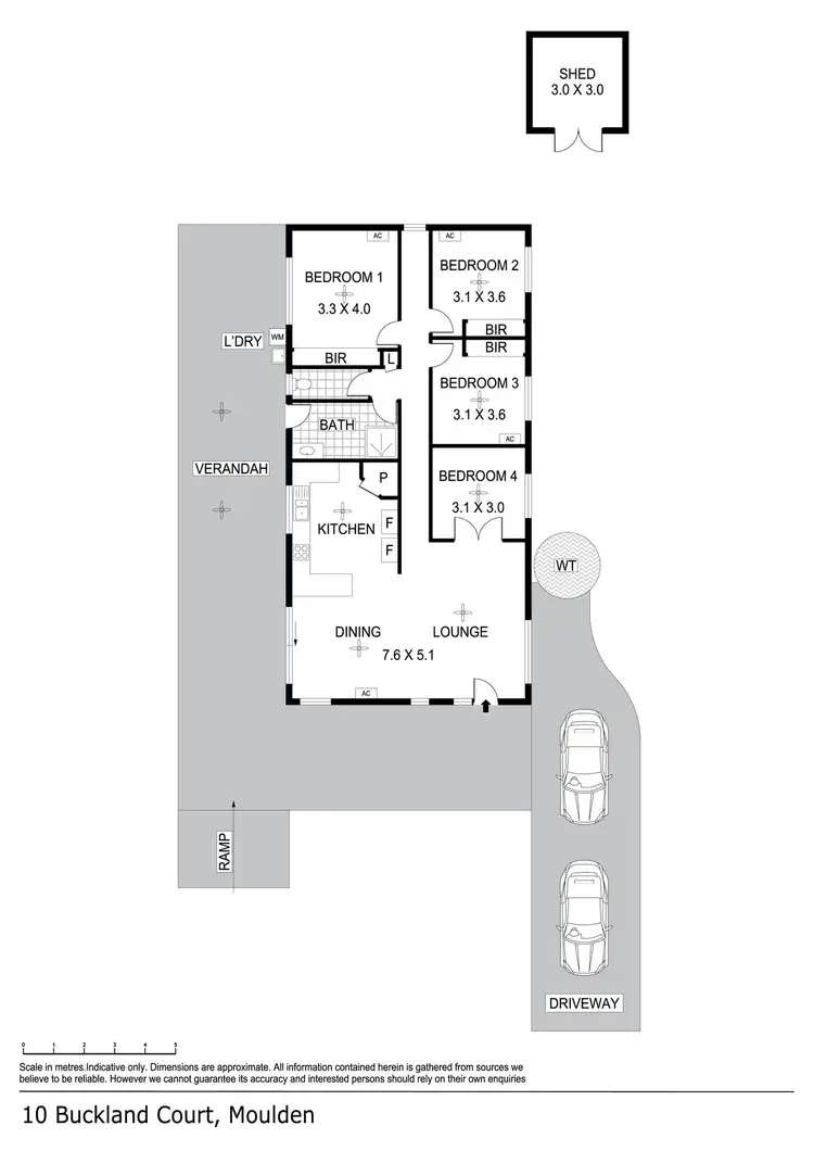 Floorplan of Homely house listing, 10 Buckland Court, Moulden NT 830
