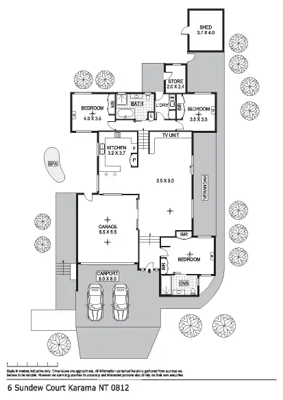 Floorplan of Homely house listing, 6 Sundew Court, Karama NT 812