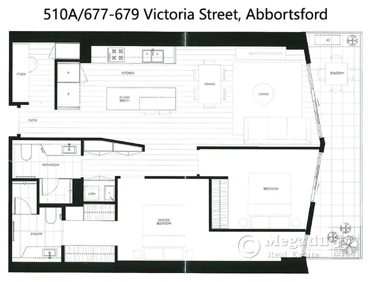Floorplan of Homely apartment listing, 510A/677-679 Victoria Street, Abbotsford VIC 3067