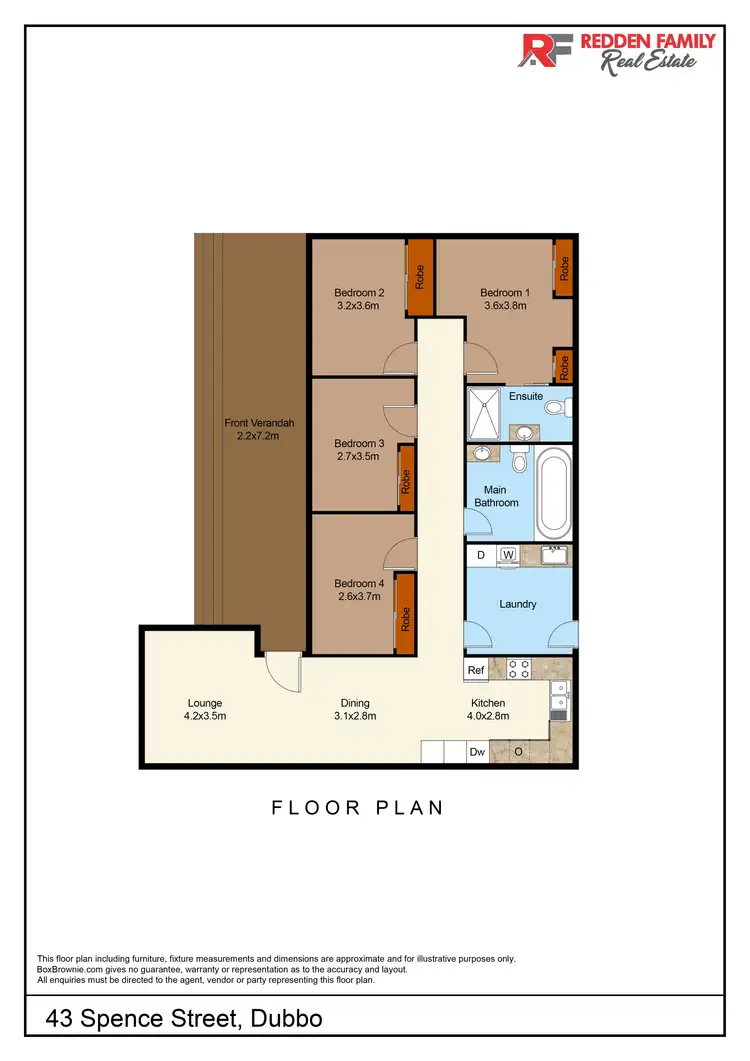 Floorplan of Homely house listing, 43 Spence Street, Dubbo NSW 2830
