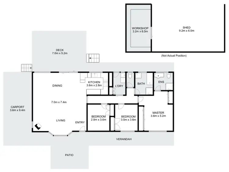 Floorplan of Homely rural property listing, 906 Old Tolmie Road, Barwite VIC 3722