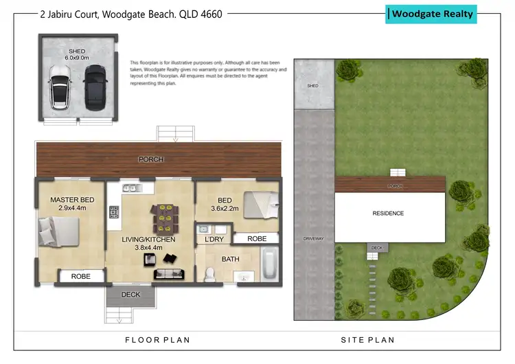 Floorplan of Homely house listing, 2 Jabiru Ct, Woodgate QLD 4660