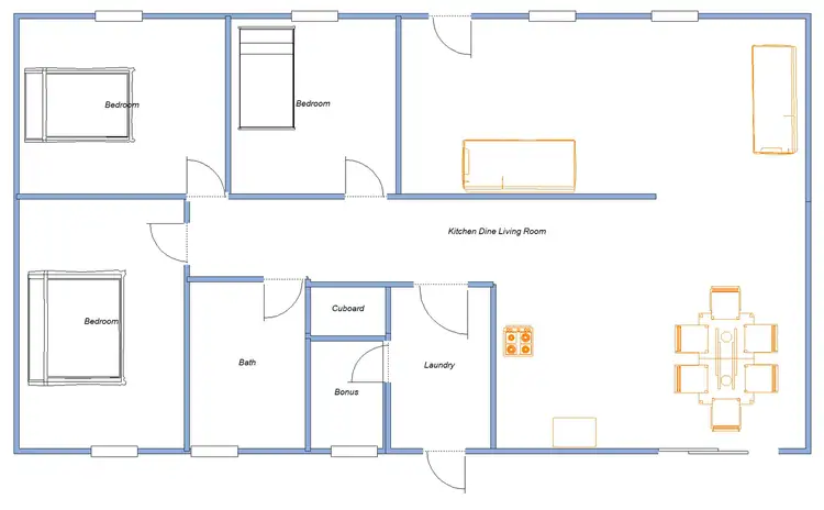 Floorplan of Homely house listing, 34 Shearwater Cresent, Marion Bay SA 5575