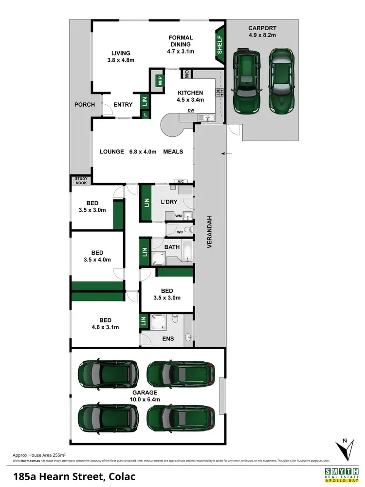 Floorplan of Homely house listing, 185A Hearn Street, Colac VIC 3250