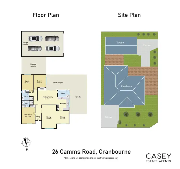 Floorplan of Homely house listing, 26 Camms Road, Cranbourne VIC 3977